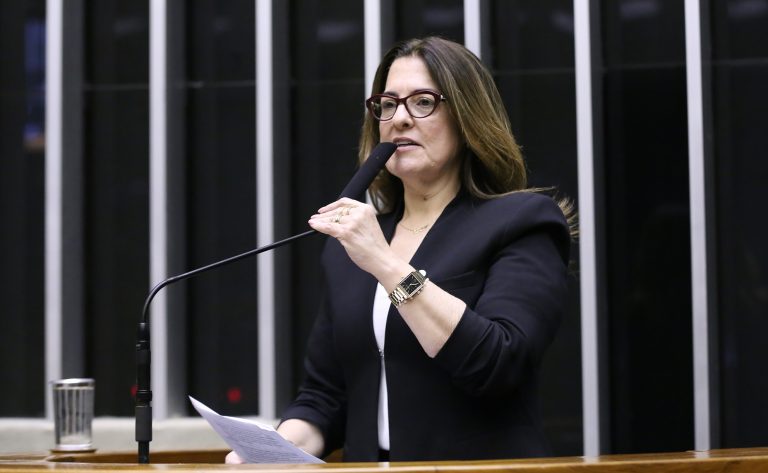 Deputada Rogéria Santos (Republicanos-BA) fala no Plenário da Câmara dos Deputados