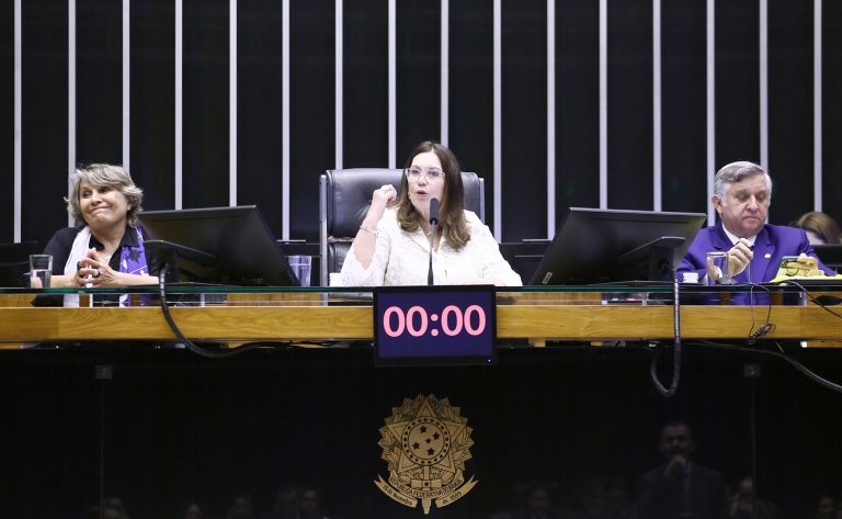 Homenagem ao Aniversário de Brasília. Dep. Erika Kokay (PT - DF); Dep. Bia Kicis (PL - DF) e Senador, Izalci Lucas (PL - DF)