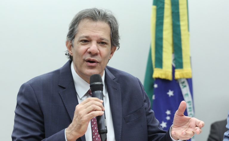 O ministro da Fazenda, Fernando Haddad