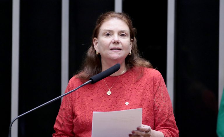 Deputada Fernanda Pessoa (União-CE) fala no Plenário da Câmara dos Deputados