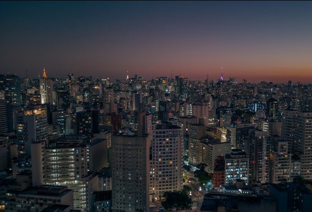 Vista aérea da cidade de São Paulo