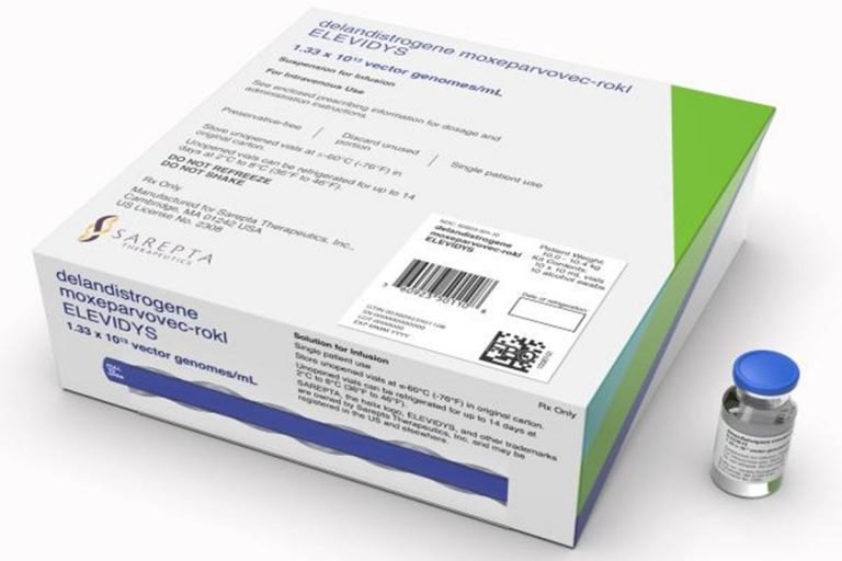 Foto do medicamento Elevidys, usado no tratamento da Distrofia Muscular de Duchenne