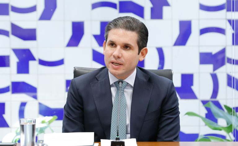 Reunião de Líderes. Presidente da Câmara dos Deputados, Hugo Motta (REPUBLICANOS - PB)