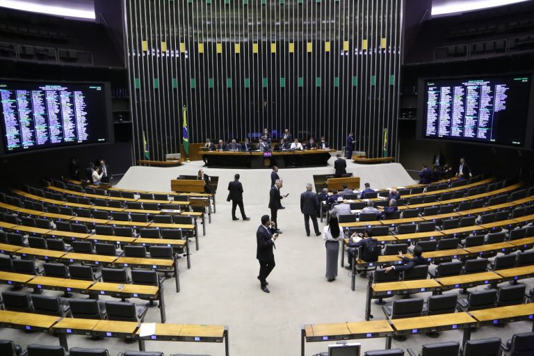 Protesto da oposição no plenário