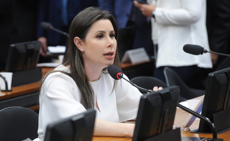Deputada Caroline de Toni (PL-SC) fala em comissão da Câmara dos Deputados