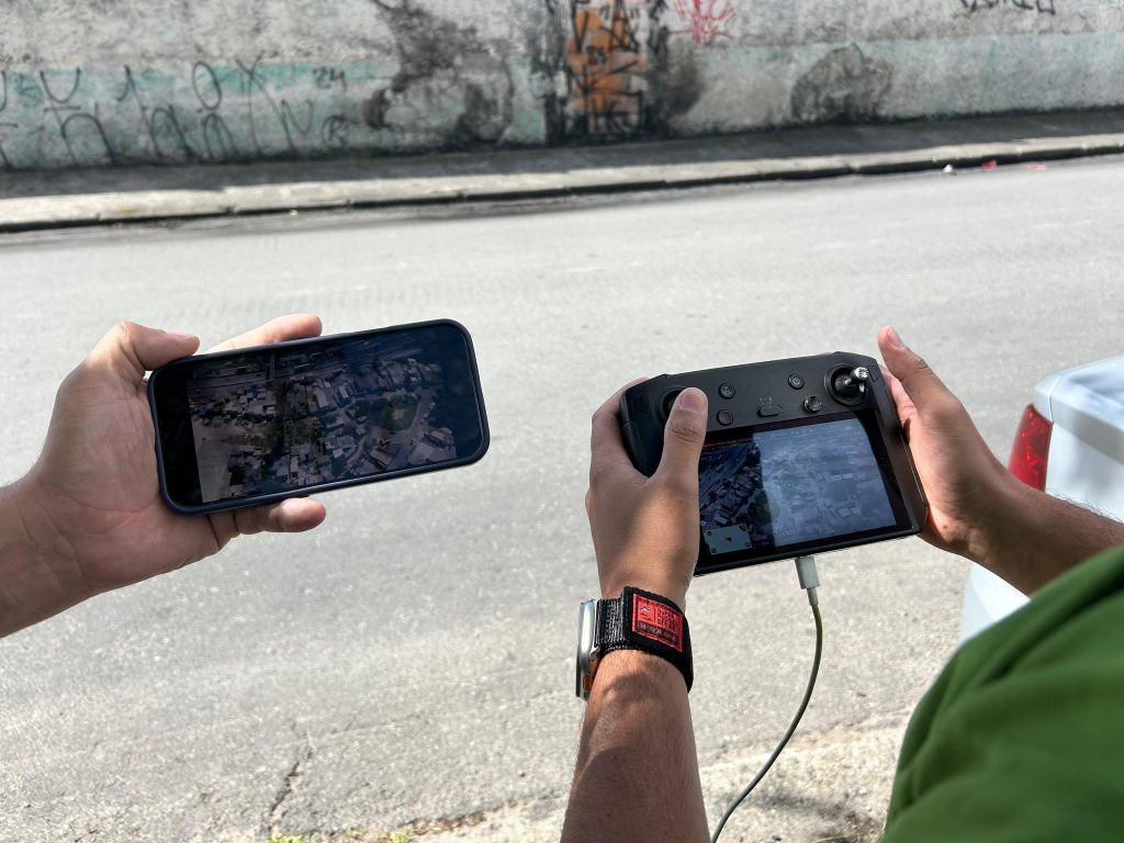 operação da PM com drones