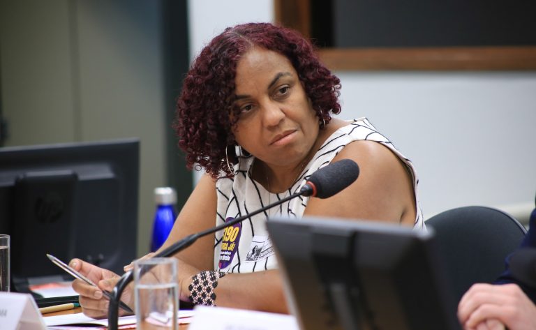 Audiência Pública - Proposta de Ratificação da Convenção 190 da OIT pelo Brasil - que visa eliminar a violência e o assédio no trabalho. Coordenadora-Geral de Garantia de Direito das Mulheres no Mundo do Trabalho, Maria Angélica Iguaracema