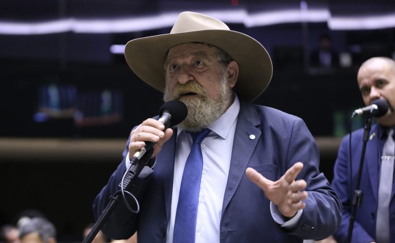 Deputado Nelson Barbudo (PL-MT) fala no Plenário da Câmara dos Deputados