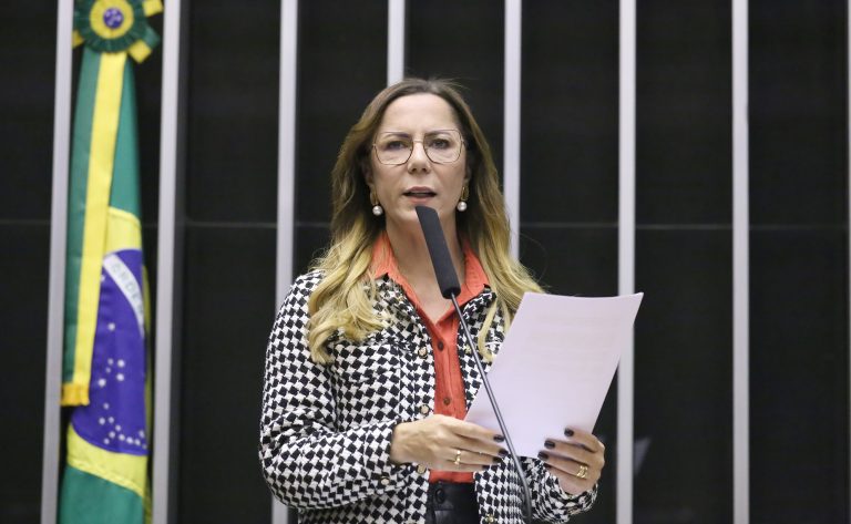 Delegada Katarina discursa no plenário