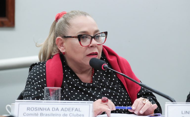 Audiência Pública - Primeiro contrato com jovens atletas (<a class='linkProposicao' href='https://www.camara.leg.br/noticias/1054108-projeto-preve-indenizacao-para-organizacao-formadora-que-perde-jovem-atleta-para-outra-modalidade-esportiva'>PL 936/2024</a>). Relações institucionais - Comitê Brasileiro de Clubes Paralímpicos, Rosinha da Adefal.