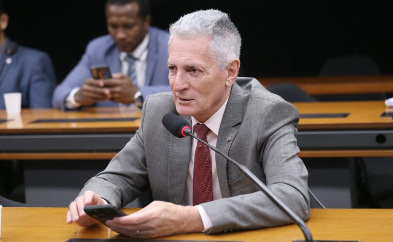 Deputado Rogério Correia fala ao microfone 