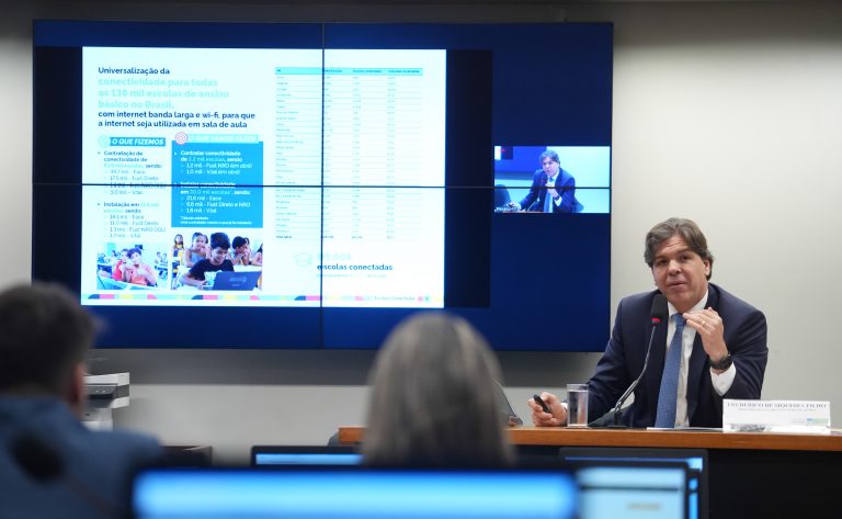 Apresentação dos projetos do Ministério das Comunicações para o ano de 2026. Ministro das Comunicações - Ministério das Comunicações, Frederico de Siqueira Filho