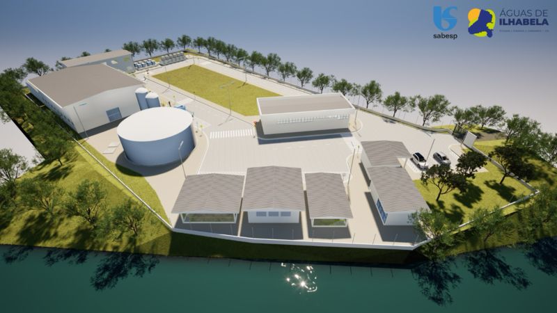 Projeto da Usina da Dessalinização da Sabesp em Ilhabela