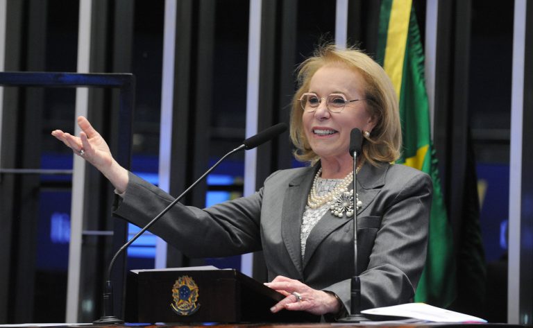 Apresentação da Agenda Legislativa Mulheres do Brasil. Presidente do Núcleo do Distrito Federal do Grupo Mulheres do Brasil, Janete Vaz.
