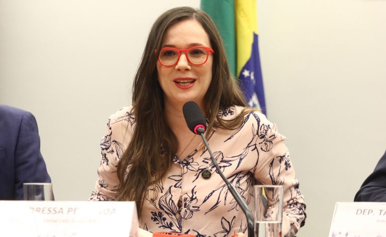 Audiência Pública - Impactos do tamanho das turmas na educação básica. Representante da Campanha Nacional pelo Direito à Educação, Andressa Pellandra.
