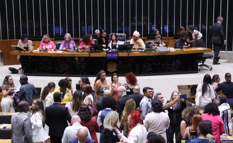 Homenagem aos 20 anos da Lei Maria da Penha.