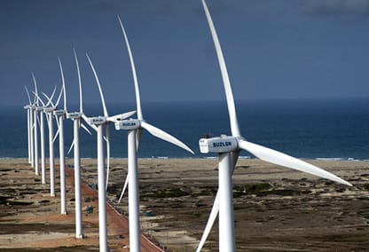 Parque de energia eólica em Caetité na Bahia
