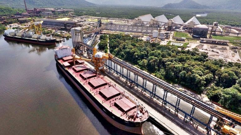 Transportes - barcos e portos - logística exportações comércio exterior economia balança comercial (Terminal Integrador Portuário Luiz Antonio Mesquita, Tiplam, Santos-SP)