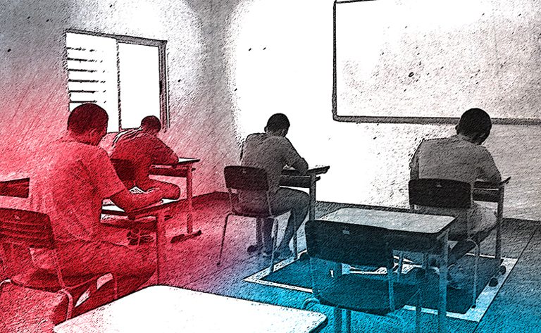 sala de aula do ensino médio