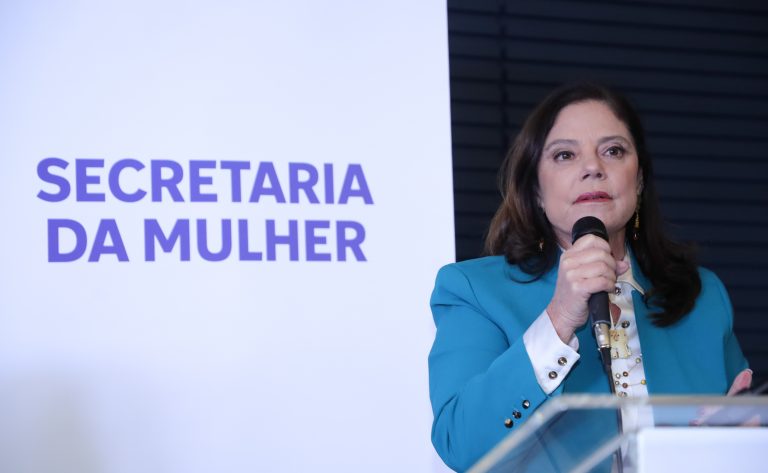 Deputada Soraya Santos fala ao microfone