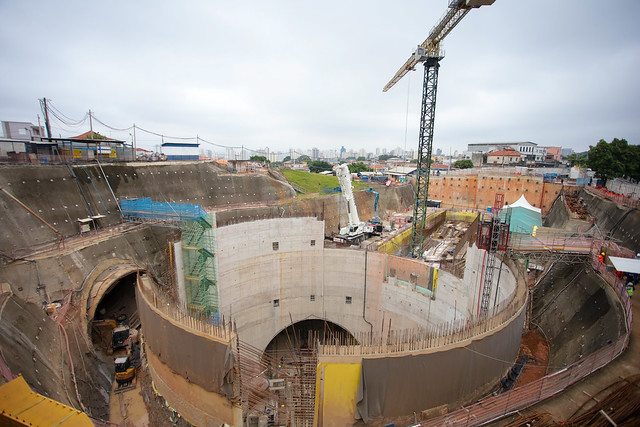 Chegada da Tuneladora Cora Coralina à Futura Estação Santa Clara