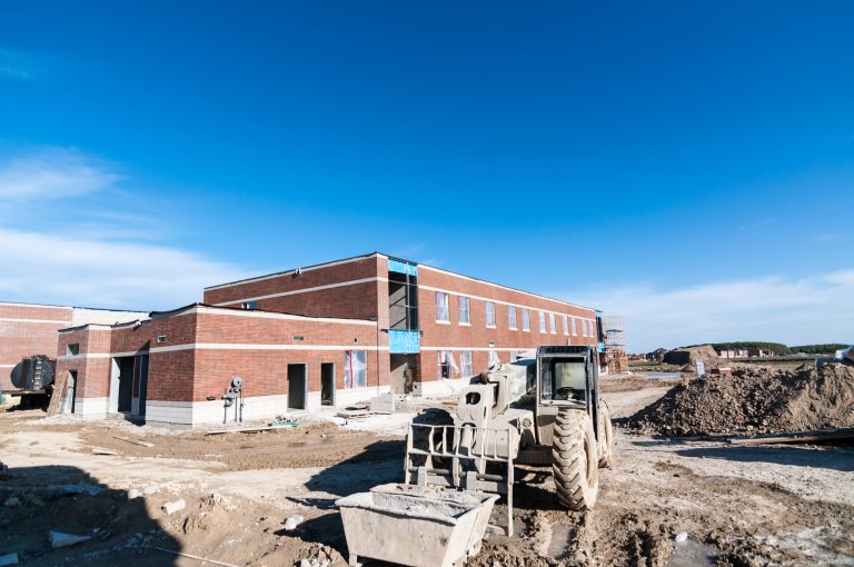Obra numa escola