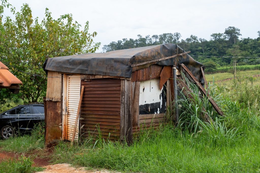 Esta era a casa de seu Maurílio antes de ser contemplado pelo projeto da CDHU