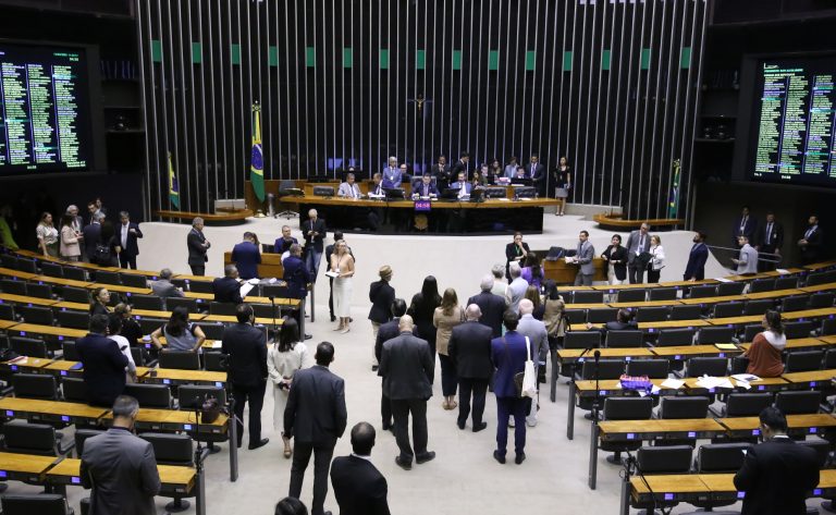 Pessoas reunidas no plenário
