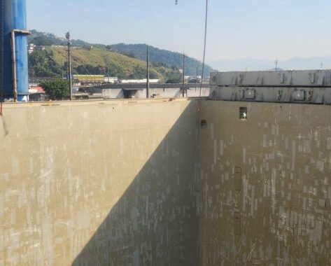 Trilhos da expansão da Linha 2-Verde chegam ao Porto de Santos