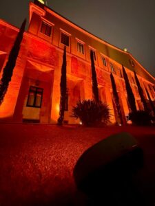 Palácio dos Bandeirantes fecha campanha do Agosto Laranja com iluminação especial