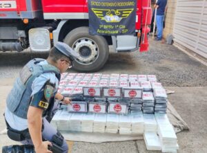 Cocaína avaliada em R$ 6 milhões é apreendida no interior de SP