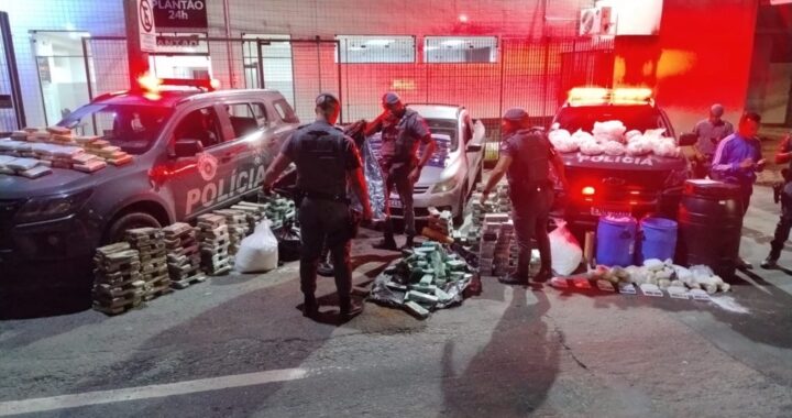 Trio é preso com mais de 1 tonelada de drogas em chácara no interior de São Paulo