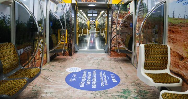 Governo de SP leva imagens reais do Cantareira ao metrô para conscientizar sobre consumo racional de água