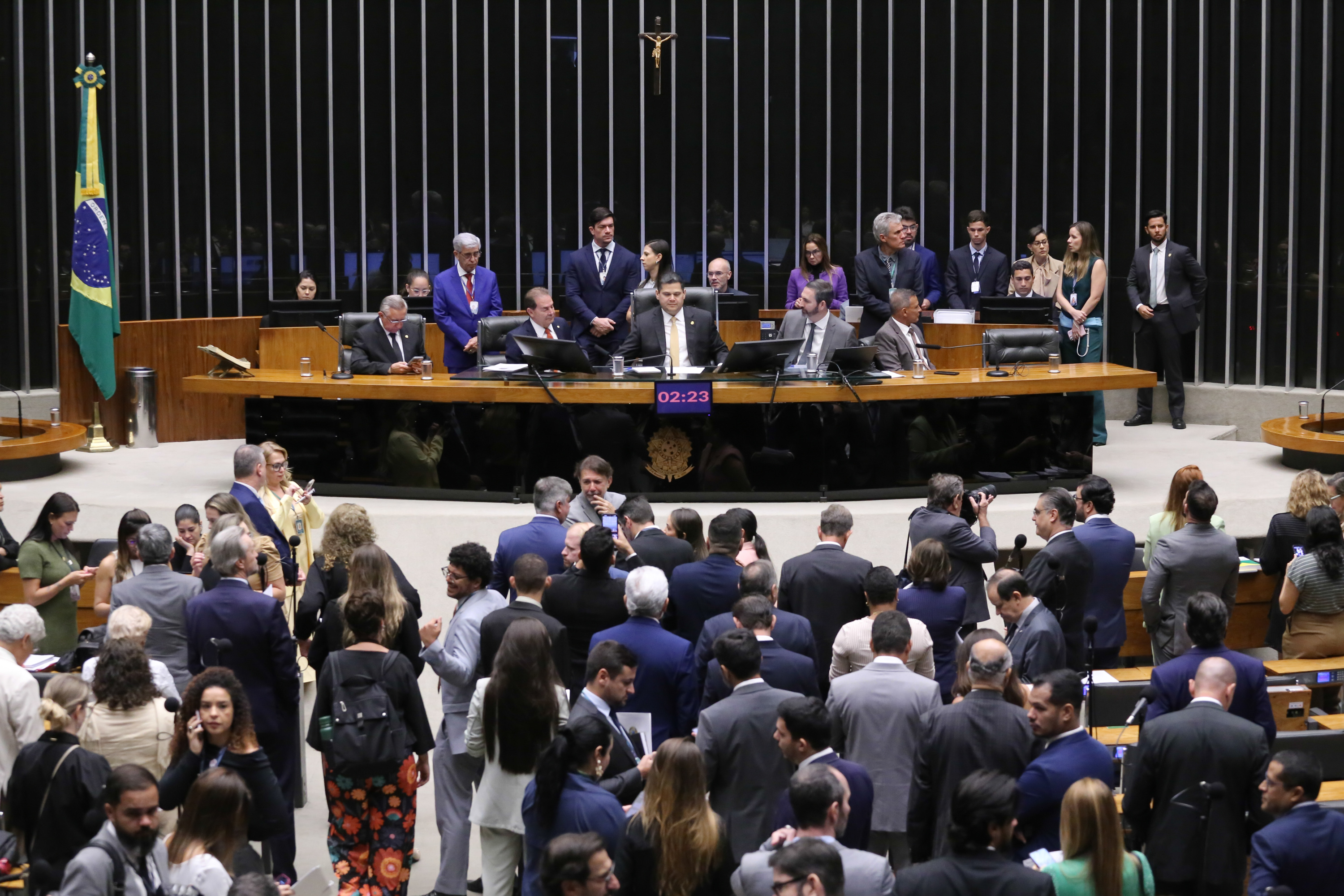 Sessão do Congresso Nacional que derrubou o veto