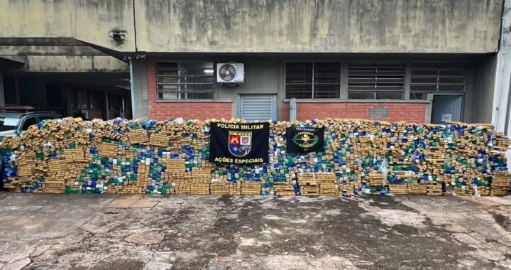 Operação conjunta da PM de SP apreende 4,3 toneladas de maconha no oeste paulista