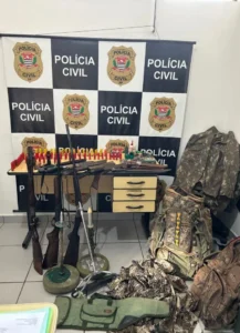 Polícia de SP apreende três espingardas e 109 munições durante operação contra caça ilegal em Miracatu
